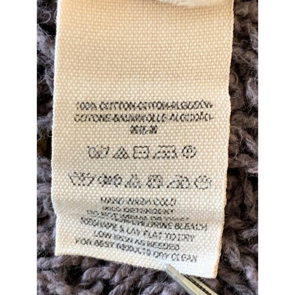 Free People XS - M Oversized Knit Sweater Gray & Yellow Striped Pullover RY10631 - Picture 2 of 10